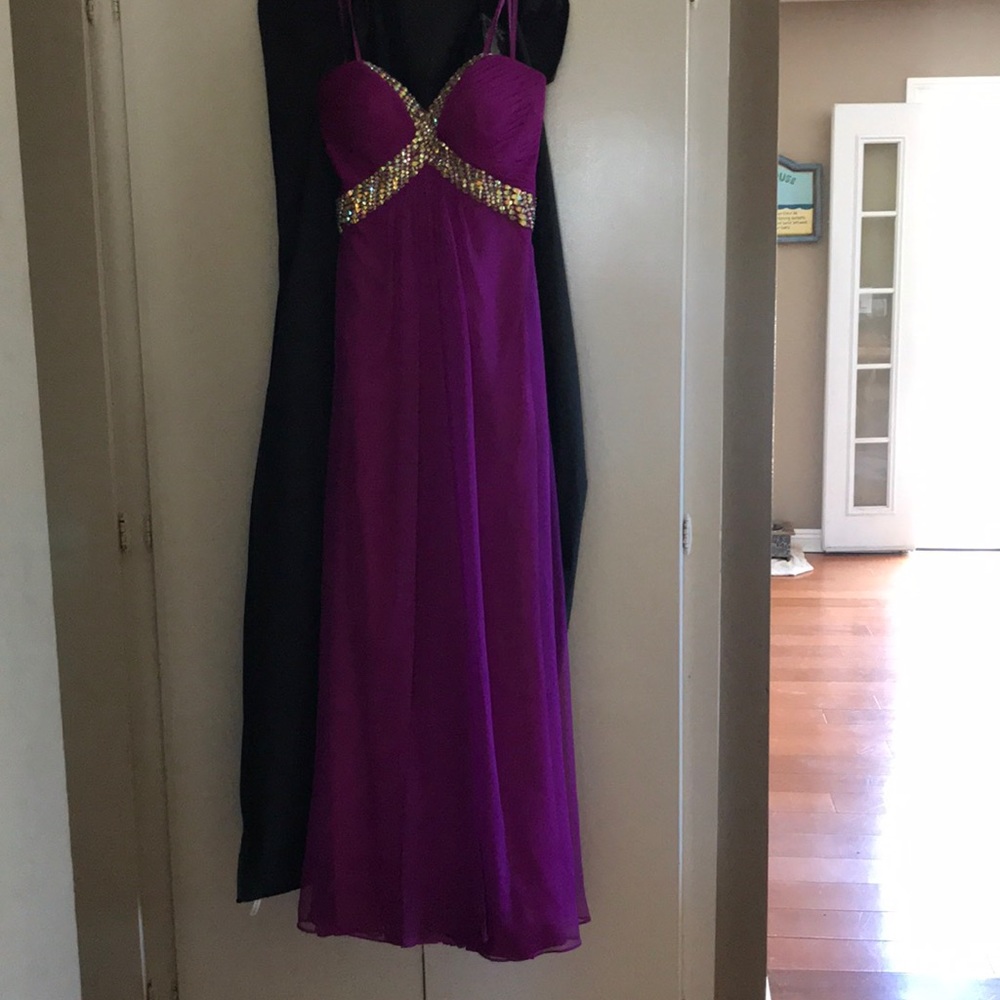 Purple Long Prom Dress
